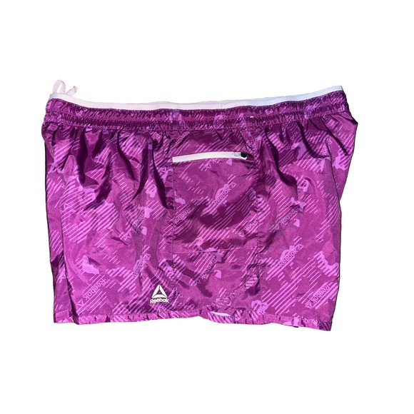 Reebok Women's Sz XL Purple Pink Running Athletic Relaxed Lined Zip Pocket‎ - Picture 3 of 8